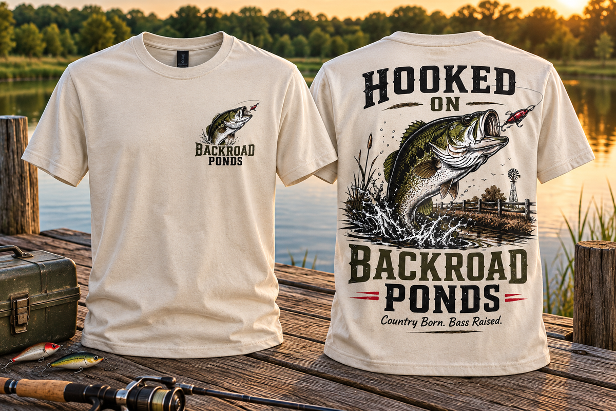 Hooked on Backroad Ponds T-Shirt