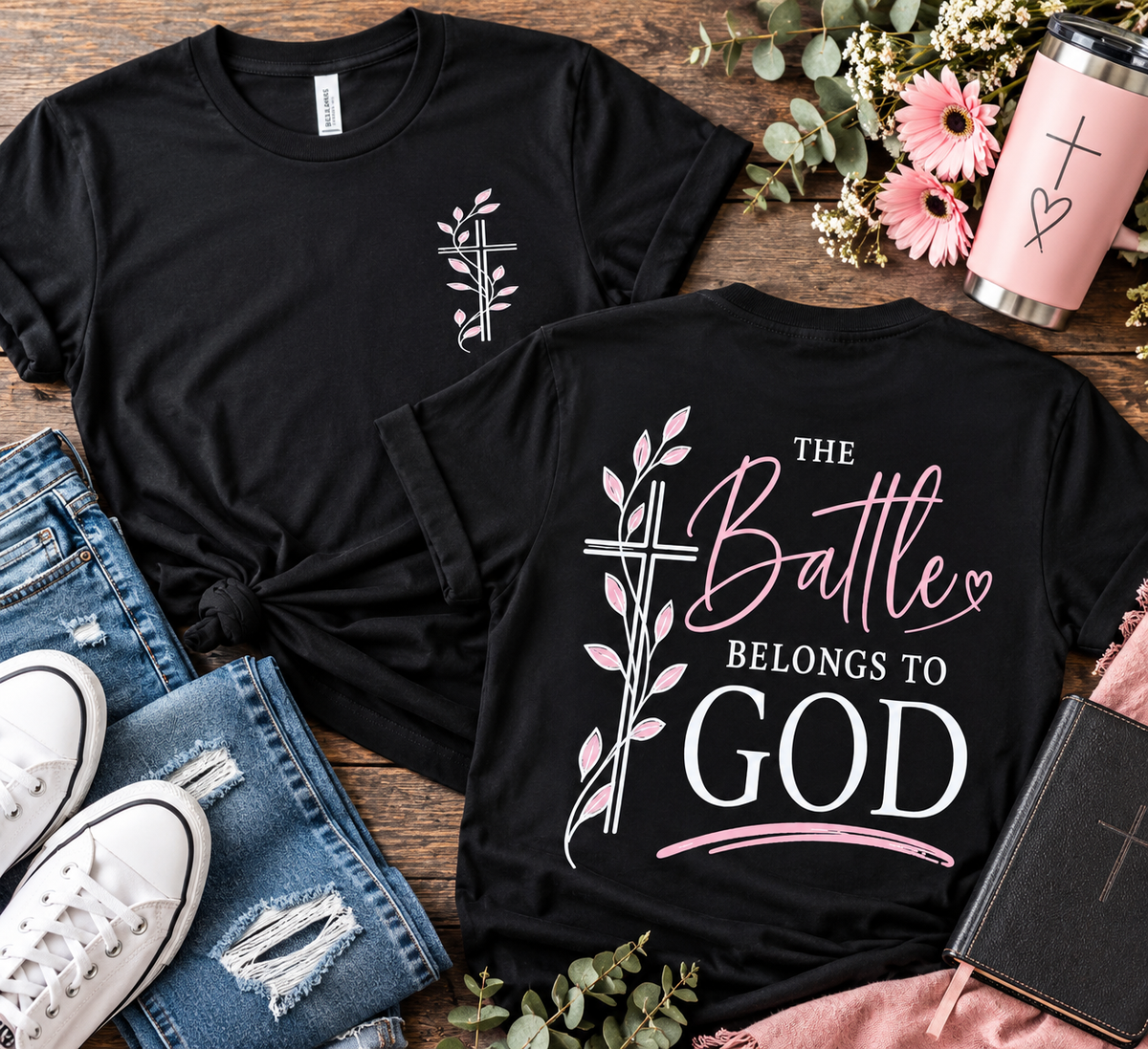 The Battle Belongs to God T-Shirt
