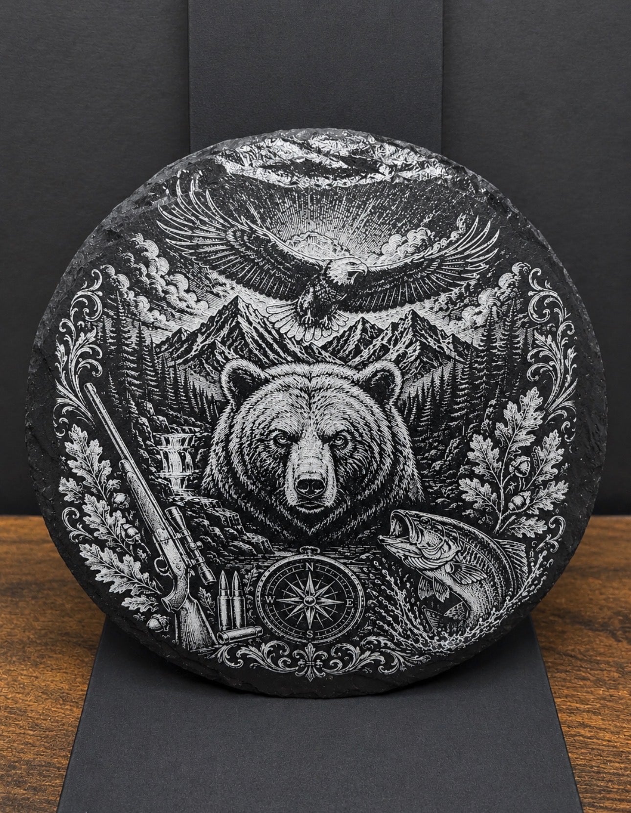 Wild Outdoors Slate Coaster Set of 4