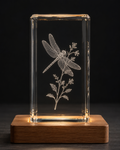 Lighted Beveled Crystal Keepsake