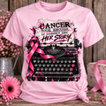 Cancer Took Enough. It Doesn’t Get Her Story. | Breast Cancer Awareness Soft Touch T-Shirt