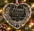 Home Is Wherever I’m With You Crystal Heart Ornament