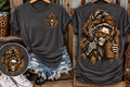Caffeine & Chaos Leopard Skull T-Shirt
