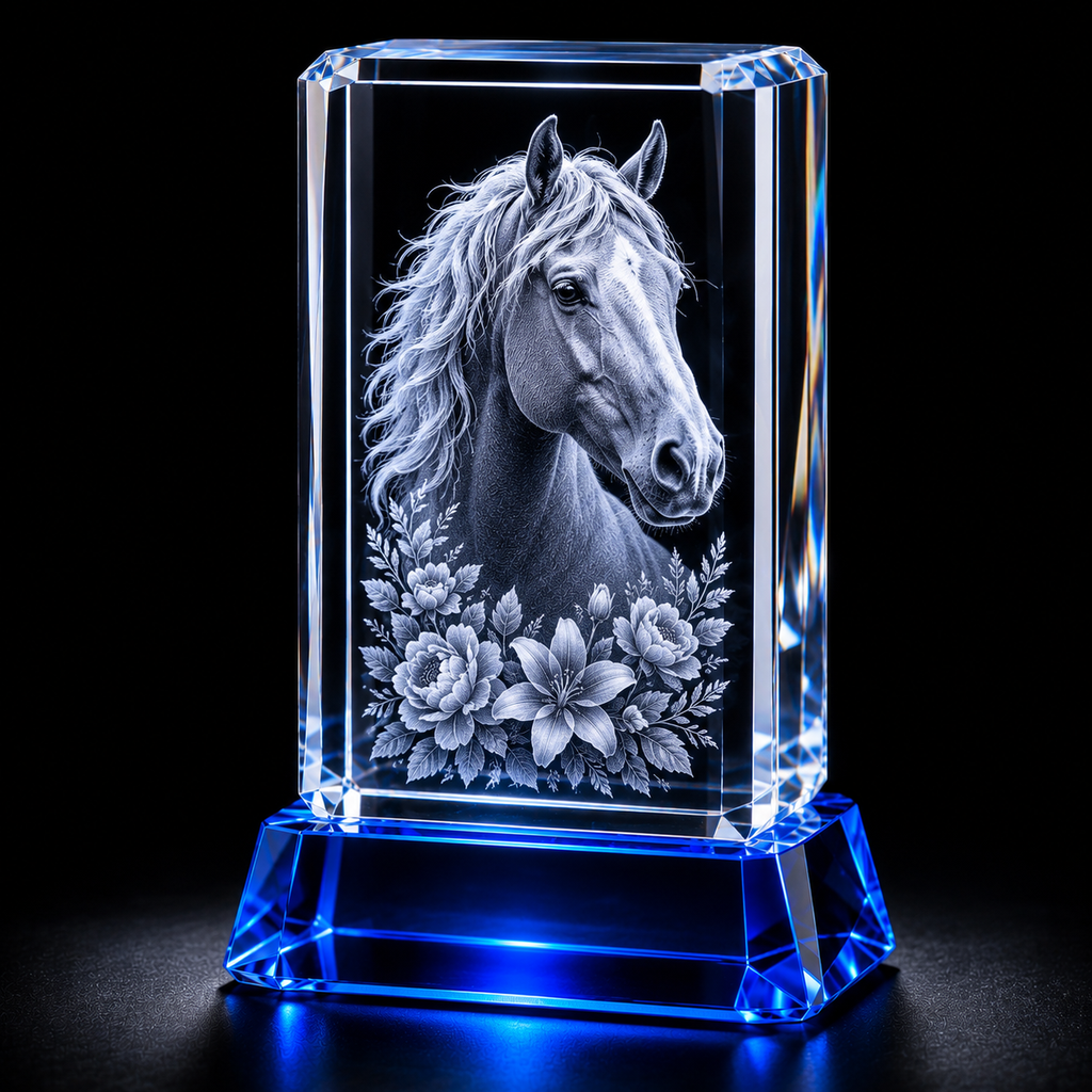 Color Accent Crystal Keepsake