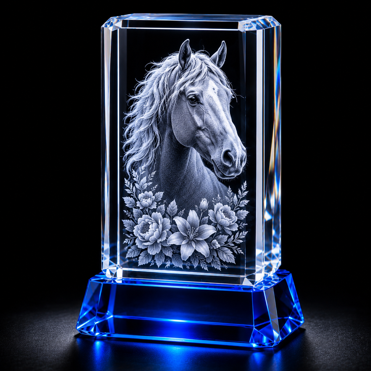 Color Accent Crystal Keepsake