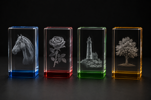Color Accent Crystal Keepsake