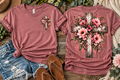 Grace in Bloom Floral Cross T-Shirt