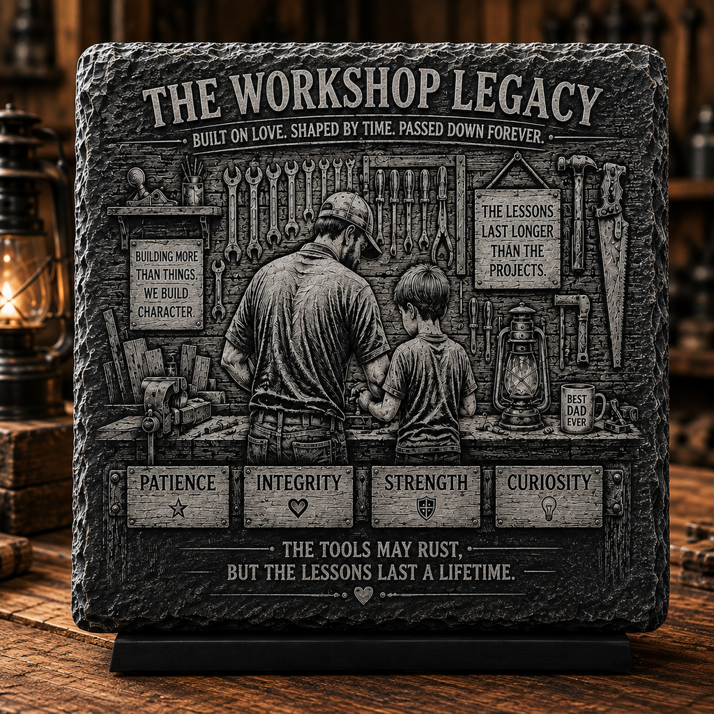 Dad’s Legacy Slate Coaster Set of 4