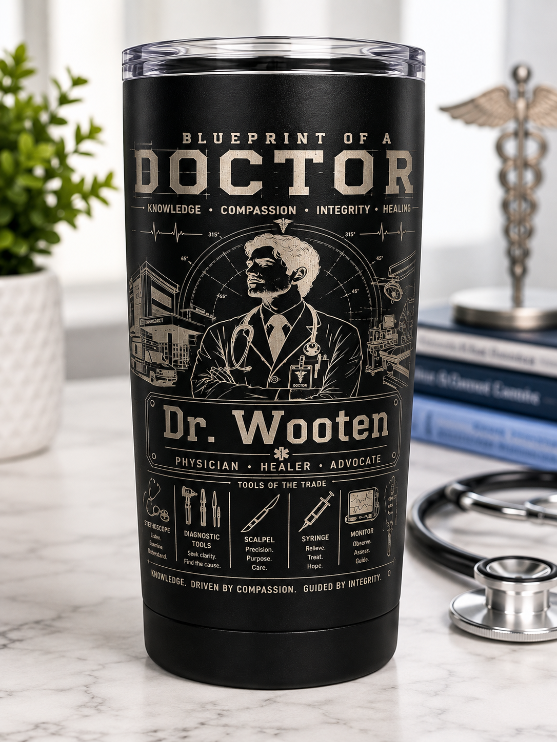 Doctor Blueprint Tumbler