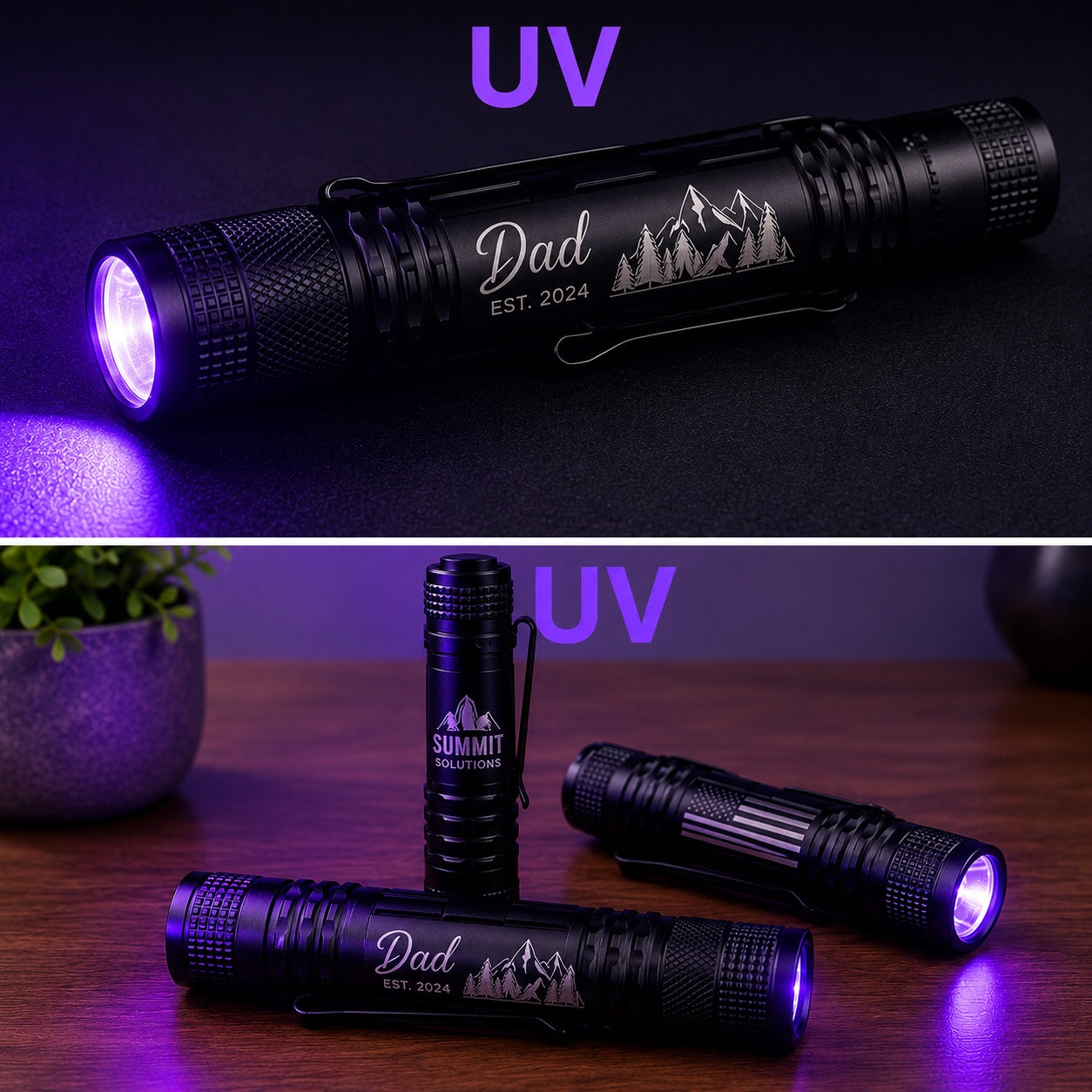 LED & UV Flashlight