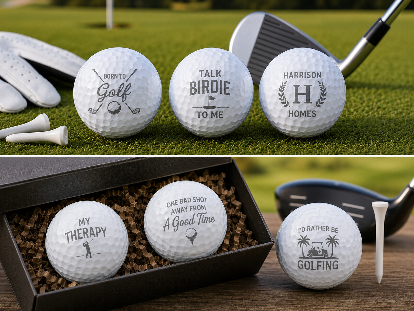 Golf Ball Gift Set - Set of 3