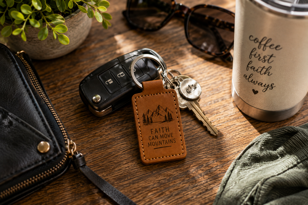 Leatherette Keychain