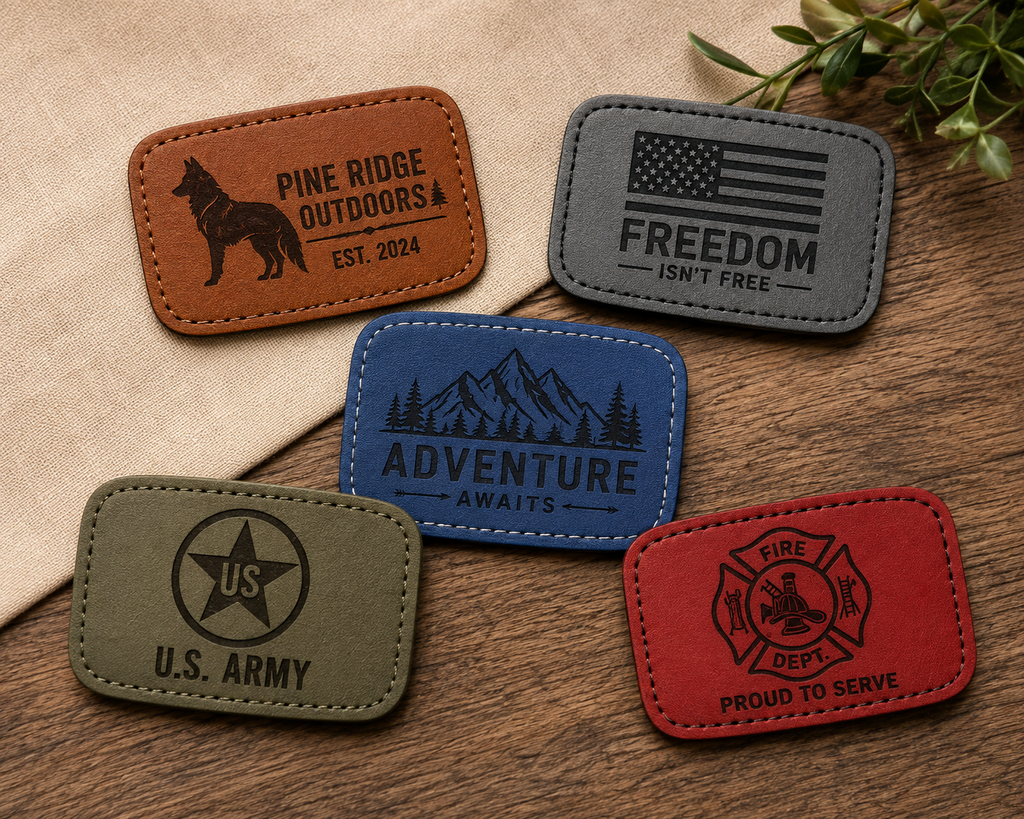 Leatherette Hat & Gear Patches