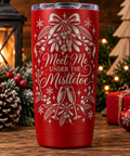 Meet Me Under the Mistletoe Engraved 20 oz Tumbler