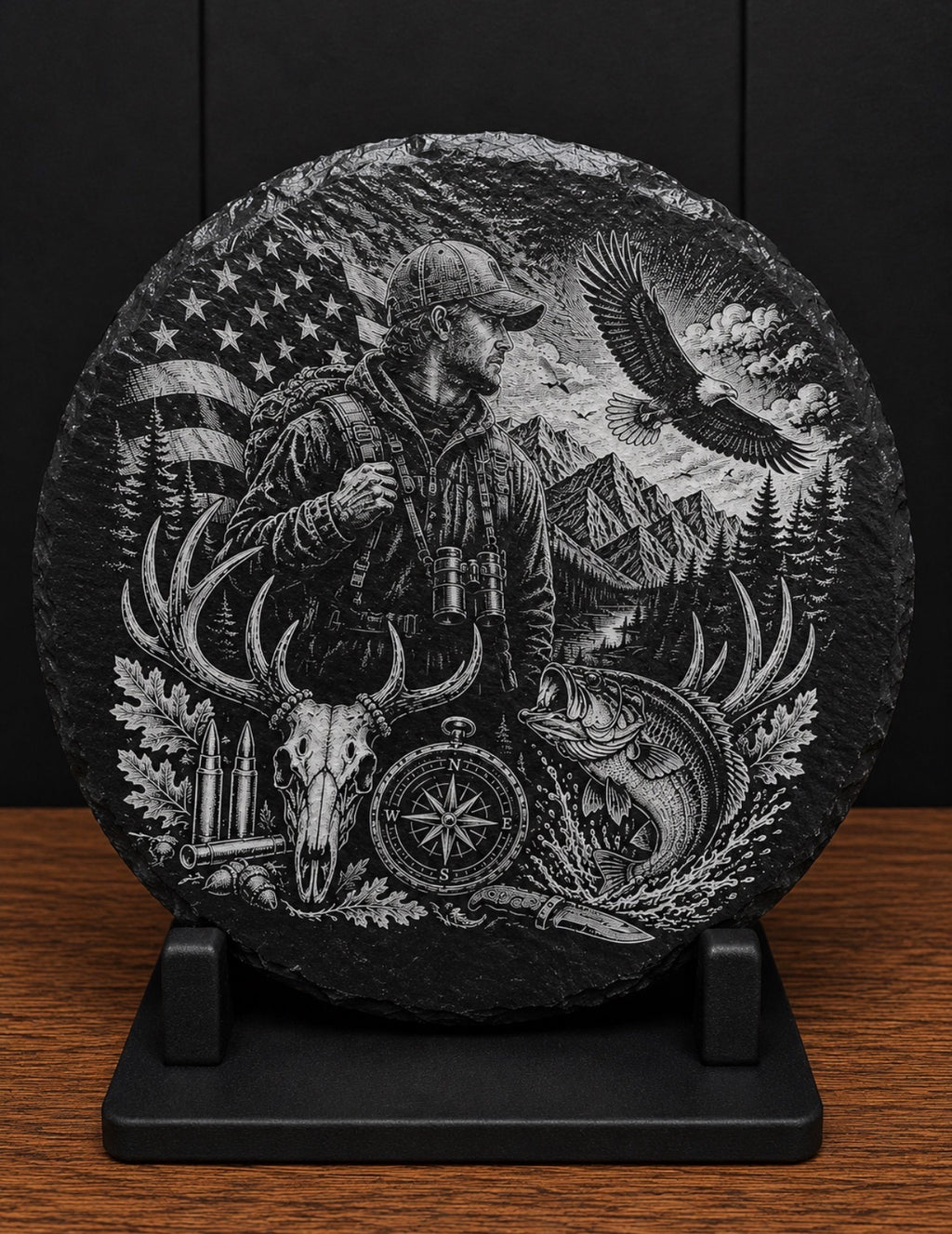 Wild Outdoors Slate Coaster Set of 4