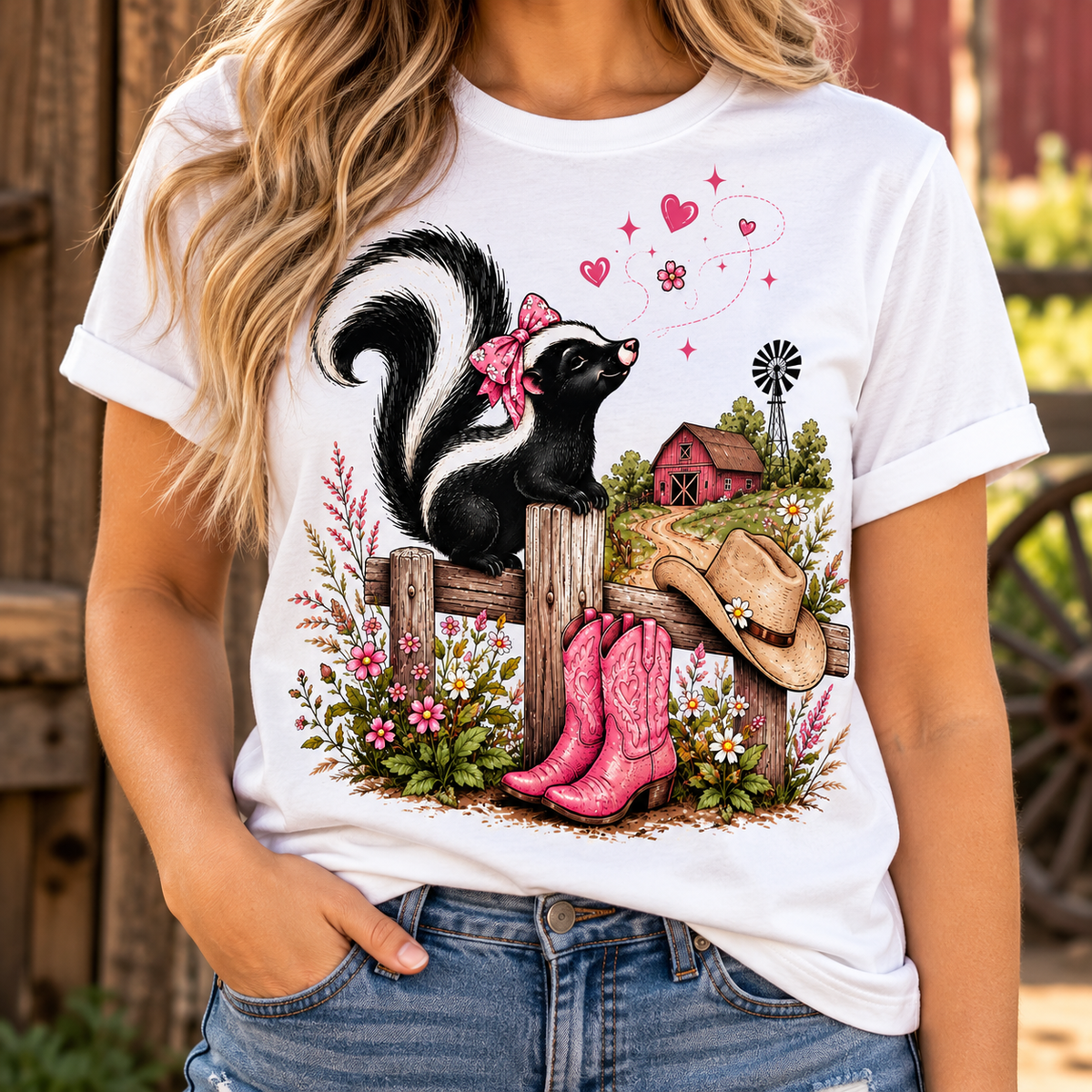 Country Cutie Skunk T-Shirt