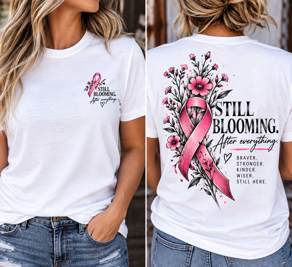 Still Blooming | Breast Cancer Survivor Soft Touch T-Shirt