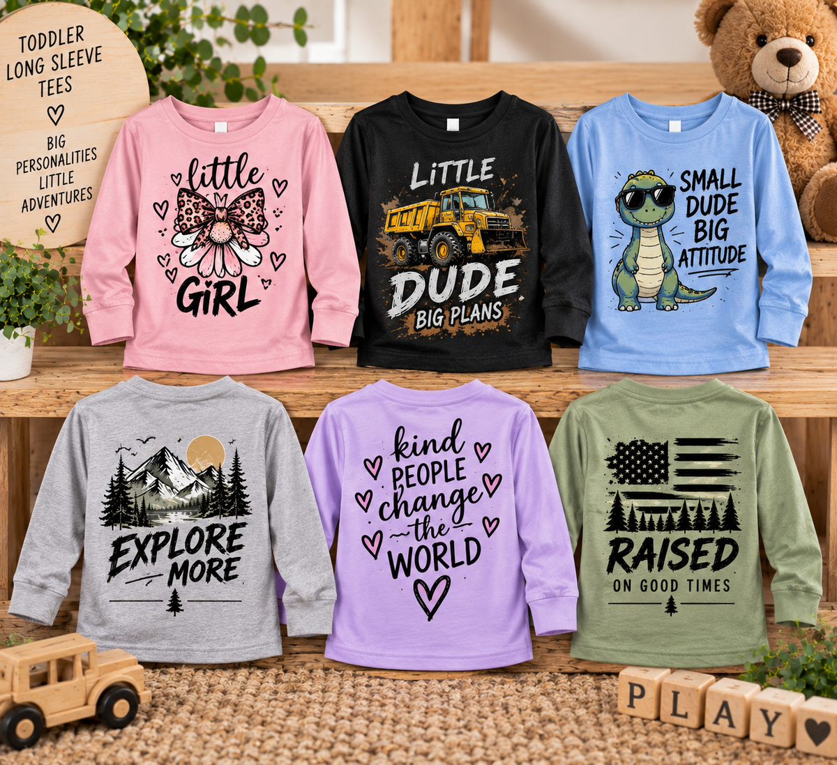 Toddler Soft-Touch Long Sleeve T-Shirt